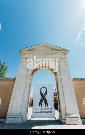 Puerta de Madrid a Alcala de Henares, Spagna Foto Stock