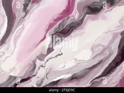 Super duper splendida pittura astratta. Sfondo della tecnica della vernice liquida. Pittura effetto marmo. Sfondo per sfondi, poster, schede Foto Stock