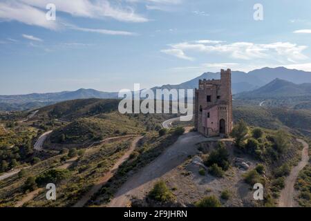 Castello di la Mota a Alhaurín el Grande, in provincia di Malaga, Spagna. Foto Stock