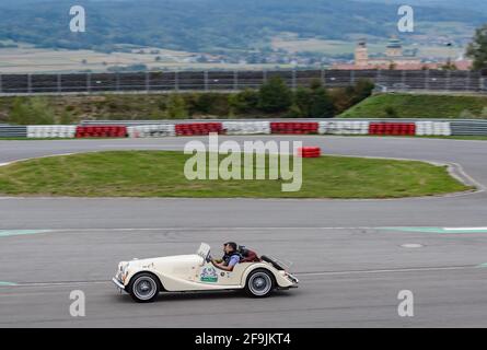 melk, austria, 03 settembre 2015, morgan roadster al classico wachau, concorso per auto d'epoca Foto Stock