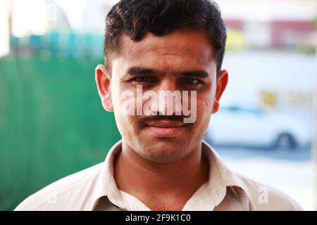 Pakistano uomo di tan. Foto Stock