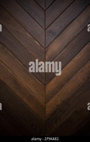 vecchio legno con assi diagonali in legno Foto Stock