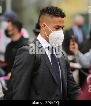 Florentino Pérez e Real madrid arrivano a liverpool Foto Stock