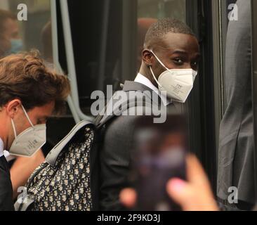 Florentino Pérez e Real madrid arrivano a liverpool Foto Stock