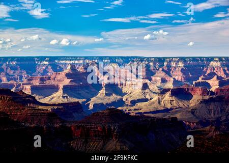 Grand Canyon. Arizona Stati Uniti. Punto panoramico sul South Rim Foto Stock