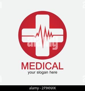 Icona della farmacia medica isolata su sfondo bianco Illustrazione Vettoriale
