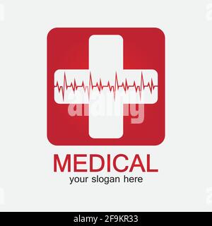 Icona della farmacia medica isolata su sfondo bianco Illustrazione Vettoriale