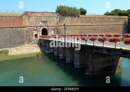 La Fortezza di Peschiera. Porta Brescia/porta Brescia Foto Stock