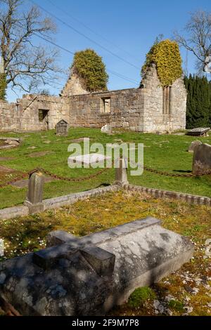 La chiesa di Culross West Kirk a Fife è stata presentata nella prima stagione Della serie Outlander TV Foto Stock