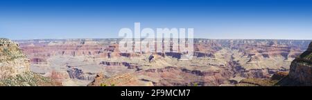Vista panoramica del Grand Canyon dal South Rim. Foto Stock