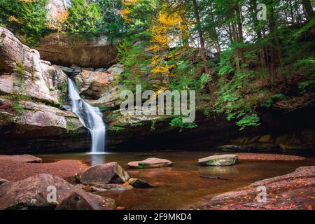 Cascate di Hocking Hills, Logan, Ohio Foto Stock