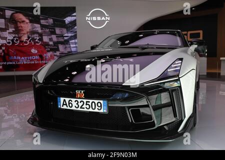 Tokyo, Giappone. 19 Apr 2021. Nissan GT-R 50 by Ital design in mostra al Nissan Crossing di Ginza. Credit: Stanislav Kogiku/SOPA Images/ZUMA Wire/Alamy Live News Foto Stock
