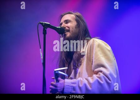 Carlos tristezza esibendosi al Sant Jordi Club, Barcellona 17 aprile 2021. Fotografo: ALE Espaliat Foto Stock