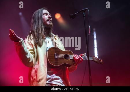 Carlos tristezza esibendosi al Sant Jordi Club, Barcellona 17 aprile 2021. Fotografo: ALE Espaliat Foto Stock