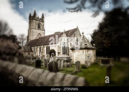Chiesa parrocchiale di Santa Maria a Chiddingstone, Kent, Inghilterra, Regno Unito, Europa