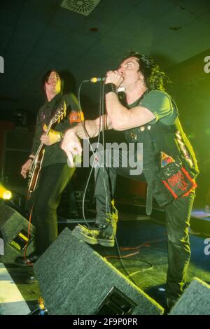 Amen al Kerrang! Weekender 11 aprile 2003, Pontins Holiday Camp, camper Sands, Rye, West Sussex, Inghilterra, Regno Unito. Foto Stock