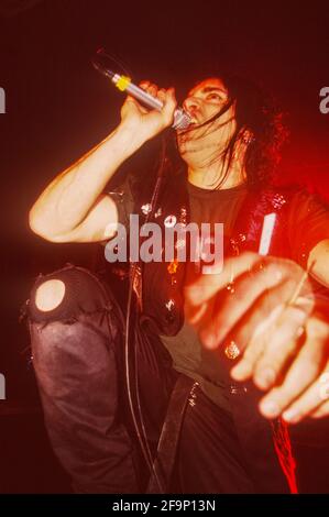 Amen al Kerrang! Weekender 11 aprile 2003, Pontins Holiday Camp, camper Sands, Rye, West Sussex, Inghilterra, Regno Unito. Foto Stock