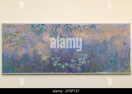 Il laghetto d'acqua con Irises, Claude Monet, 1914-1922, Foto Stock