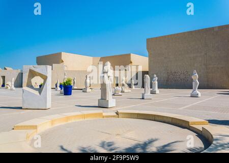 Vista del Bahrain National Museum di Manama. Foto Stock