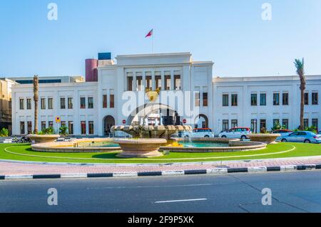 Vista sulla piazza Bab al Bahrain a Manama, la capitale del Bahrain Foto Stock