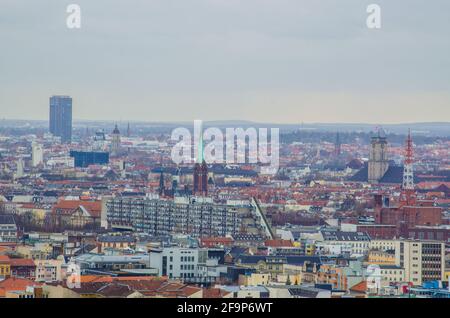 vista aerea di berlino. Foto Stock