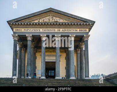 La Chiesa della Gran Madre di Dio a Torino. Foto Stock