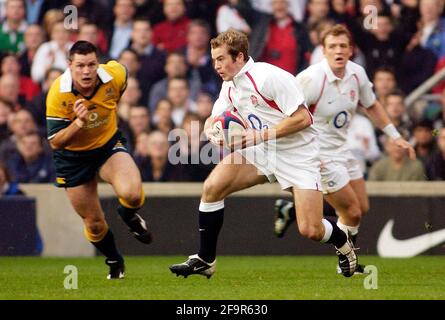 Rugby - Inghilterra / Australia - Novembre 2002 Foto Stock