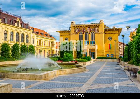 Teatro Petofi nella città ungherese Sopron Foto Stock