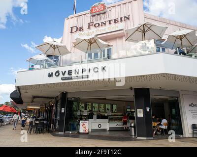 AUCKLAND, NUOVA ZELANDA - 16 aprile 2021: Vista del gelato Movenpick a Mission Bay Foto Stock