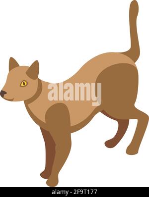 Icona allergia gatti. Icona vettore di allergia Isometrica di Cats per il web design isolato su sfondo bianco Illustrazione Vettoriale