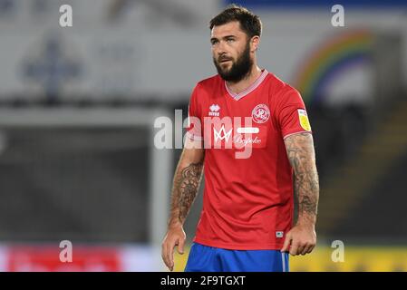 Charlie Austin n. 45 dei Queens Park Rangers durante la partita Foto Stock