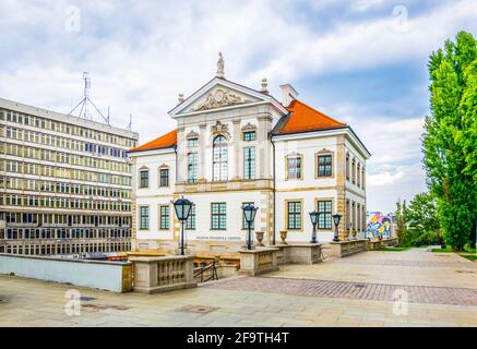 XIFrederic Chopin Museum presso l'edificio del Palazzo Ostrogski a Varsavia, Polonia Foto Stock