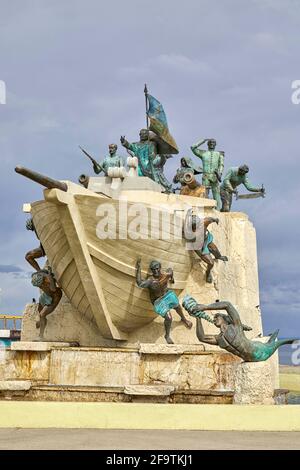 Monumento a Tripulantes Galeta Ancud Goleta Ancud Monumento Punta Arenas Cile Foto Stock