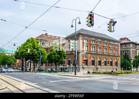 VIENNA, AUSTRIA, GIUGNO 2016: Veduta del Museo austriaco delle Arti applicate nel MAK originale - Osterreichisches Museum fur angewandte Kunst / Gegenwartskun Foto Stock