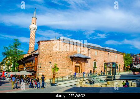 PLOVDIV, BULGARIA, 7 APRILE 2015 - la Moschea di Djumaya (Ulu), un prezioso monumento architettonico che dà un'idea del vecchio insediamento di Filiba. Plovdi Foto Stock