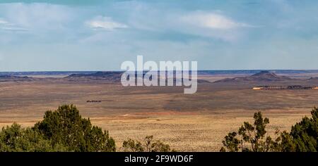 Le High Plains del Texas occidentale e del New Mexico orientale Altrimenti noto come Llano Estacado Foto Stock