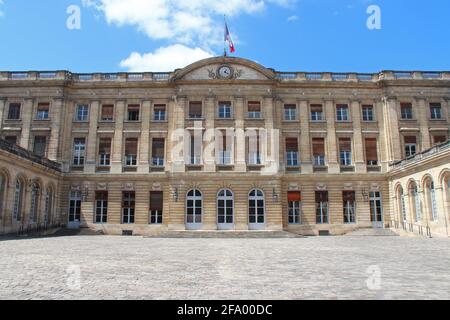 municipio (ex palazzo rohan) a bordeaux in francia Foto Stock