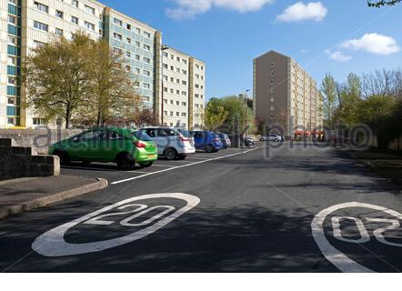 Wester Hailes Tower Blocks, Edimburgo, Scozia Foto Stock