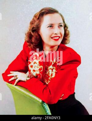 BARBARA STANWYCK (1907-1990) attrice cinematografica americana circa 1940 Foto Stock