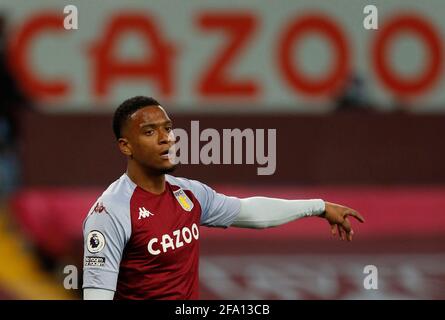 Birmingham, Inghilterra, 21 aprile 2021. Ezri Konsa di Aston Villa durante la partita della Premier League a Villa Park, Birmingham. L'immagine di credito dovrebbe essere: Darren Staples / Sportimage Foto Stock