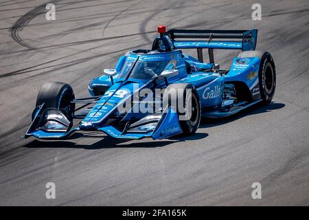 Birmingham, Alabama, Stati Uniti. 17 Apr 2021. MAX CHILTON (59) di Reigate, Inghilterra pratica per l'Honda Indy Grand Prix dell'Alabama al Barber Motorsports Park di Birmingham, Alabama. Credit: Eddie Hurskin Grindstone Media G/ASP/ZUMA Wire/Alamy Live News Foto Stock