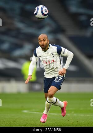 Londra, Regno Unito. 21 Apr 2021. 21 Apr 2021 - Tottenham Hotspur v Southampton - Premier League - The Tottenham Hotspur Stadium - London Lucas Moura Picture Credit : Credit: Mark Pain/Alamy Live News Foto Stock