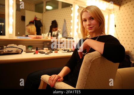 Emma Williams protagonista del nuovo show di westend disperatamente in cerca Susan al Novello Theatre London pic David Sandison 11/10/2007 Foto Stock