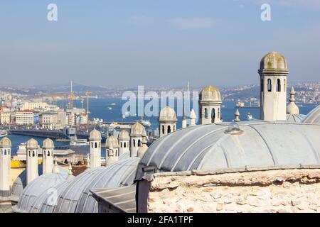 Vista sulla città di Istanbul, Turchia Foto Stock