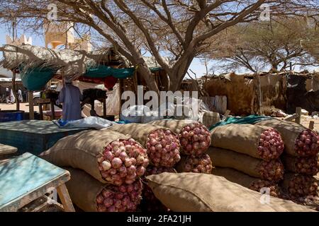 File foto datata 2018 marzo di Amdjarass, la città natale del defunto presidente Idriss Deby dove sarà sepolto venerdì 23 aprile. In prima linea nella battaglia del Ciad contro i ribelli, il presidente Idriss Deby Itno, 68 anni, è morto, appena un giorno dopo la sua rielezione per un sesto mandato, l'esercito ha annunciato martedì 20 aprile 2021. Foto di Pascal Avenet/ABACAPRESS.COM Foto Stock
