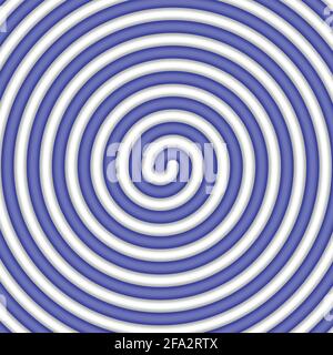 Astratto sfondo a spirale in bianco e blu. Disegno di modello per banner, copertina, volantino, cartolina, poster, altro. Illustrazione circolare del vettore lollipop Illustrazione Vettoriale