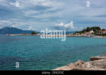 Trpanj, Dalmazia, Croazia: Pittoresca costa adriatica. Trpanj è una pittoresca località turistica sulla penisola di Peljesac Foto Stock