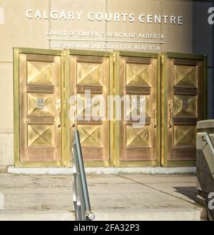 Calgary Courts Center Alberta Foto Stock