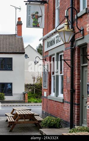 Swannington, Leicestershire, Inghilterra. Casa pubblica Robin Hood Foto Stock