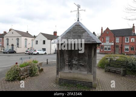 Swannington, Leicestershire, Inghilterra. Centro del villaggio. Foto Stock